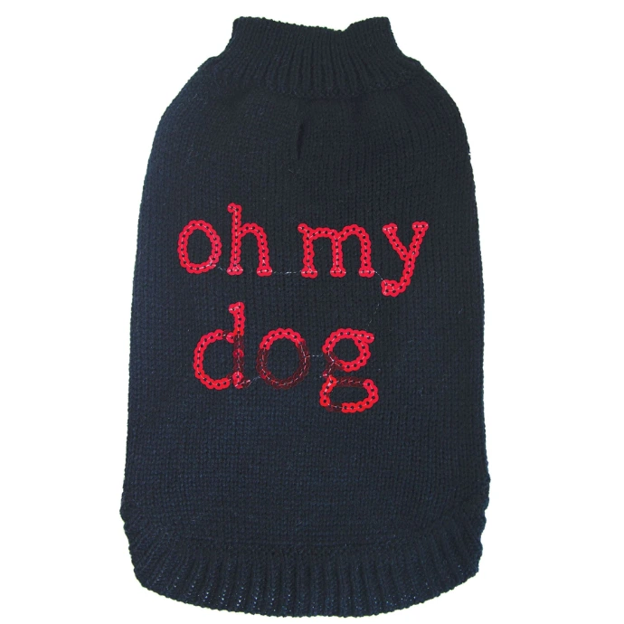 Pull Fantaisie chien Noir Oh My Dog Taille : T25