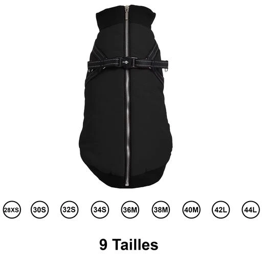 Manteau Bomber noir avec harnais intégré Taille : 38M