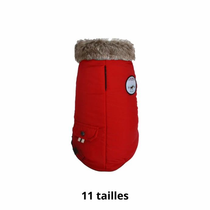 Manteau pour chien Finlande rouge : Taille 42L