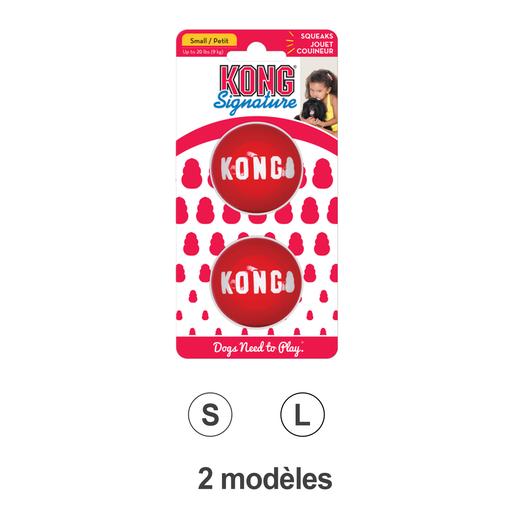 Kong Signature balls - Lot de 2 balles : 5 cm