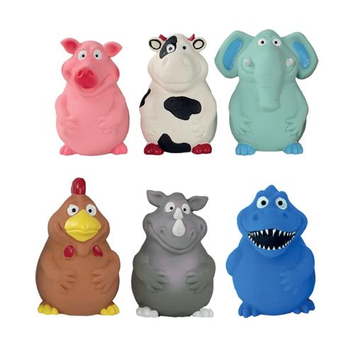 Lot de 6 jouets en latex "BigBelly" - 14 cm