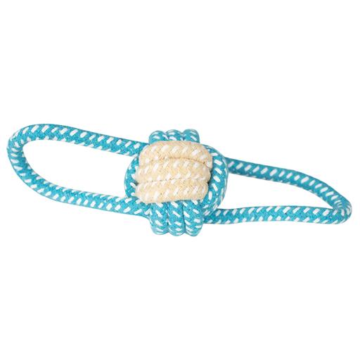 Jouet corde avec balle et double anse