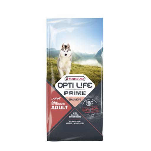 Croquettes Opti Life Prime chien Saumon : 12.5 kg