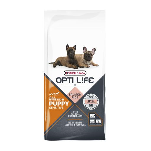 Croquettes Opti Life chiot sensible Saumon : 12.5kg