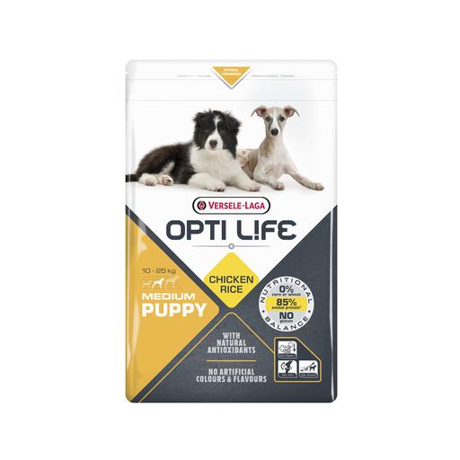 Croquettes Opti Life chiot medium Poulet : 2.5KG