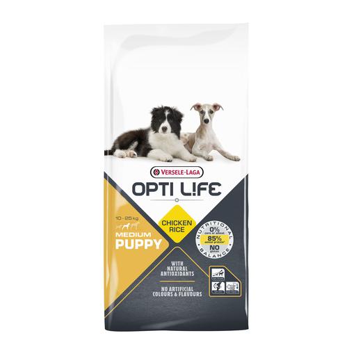 Croquettes Opti Life chiot medium Poulet : 12.5KG
