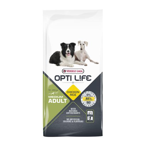 Croquettes Opti Life chien medium Poulet : 12.5 kg