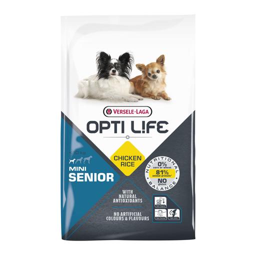 Croquettes Opti Life chien mini senior Poulet : 7.5 kg