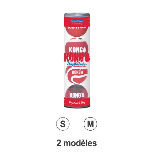 Balles Signature KONG : lot de 4 -  Taille S