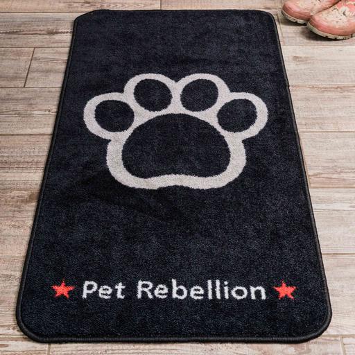 Tapis d'entrée XL Pet Rebellion : Noir