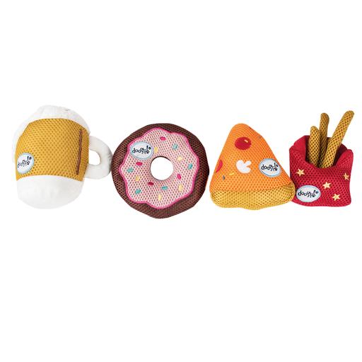 Lot de 4 jouets rafraichissants "American"
