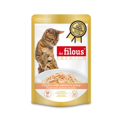 Sachet fraicheur poulet avec saumon en sauce : 80 g - 24 pièces