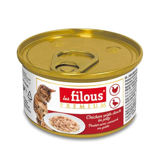 Poulet avec canard en gelée : 85 grammes - 12 pièces