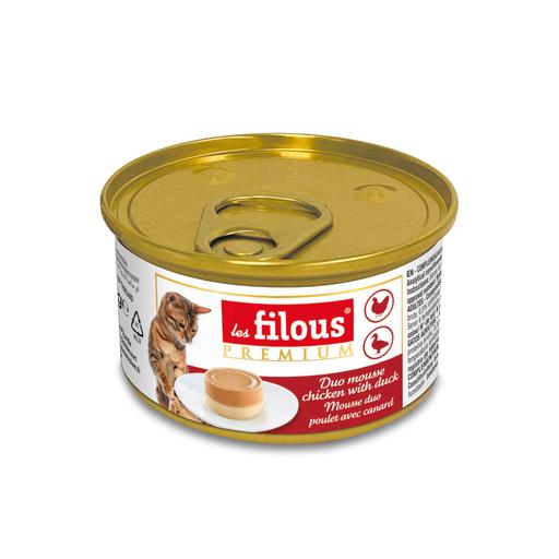 Mousse duo Poulet avec Canard : 85 gr - 12 pièces