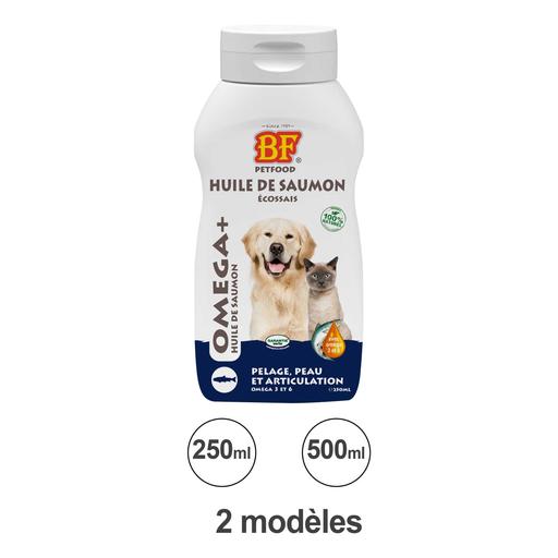 Huile de saumon pour chien et chat Biofood : 250ml